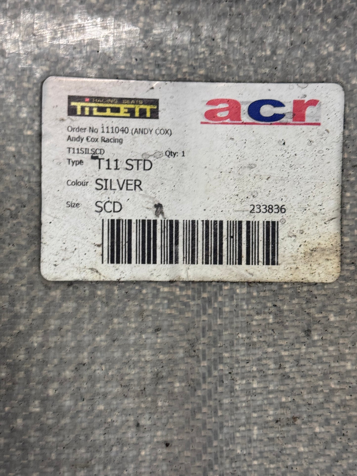 TILLET T11 SEAT in Silve- Small
