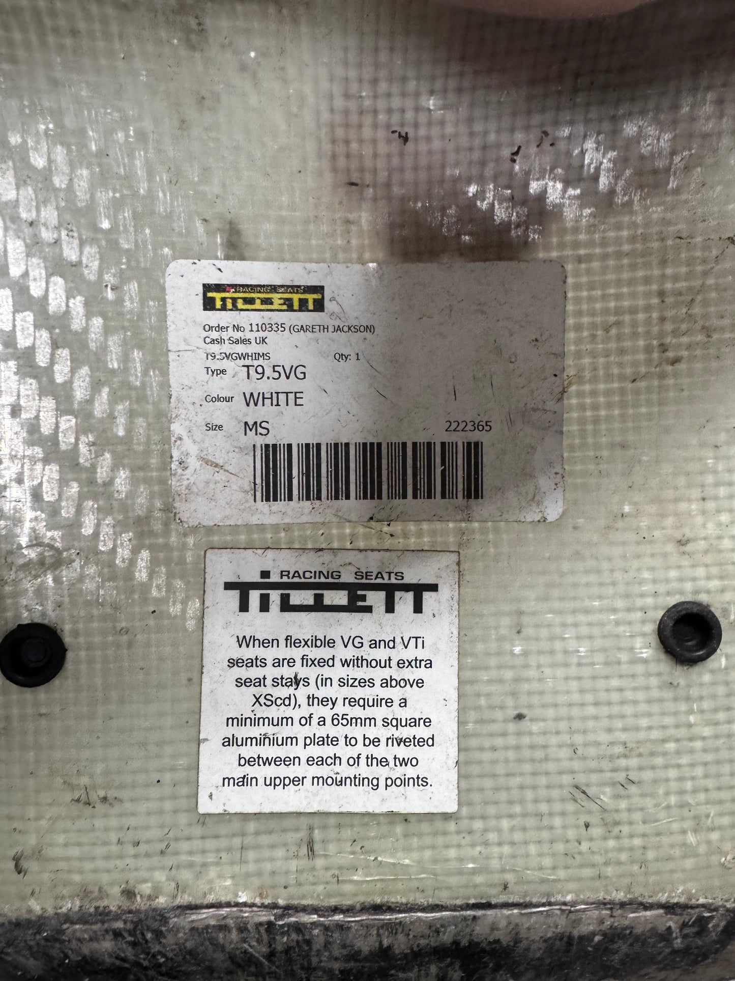 Tillet Seat 9.5 VG Medium Small