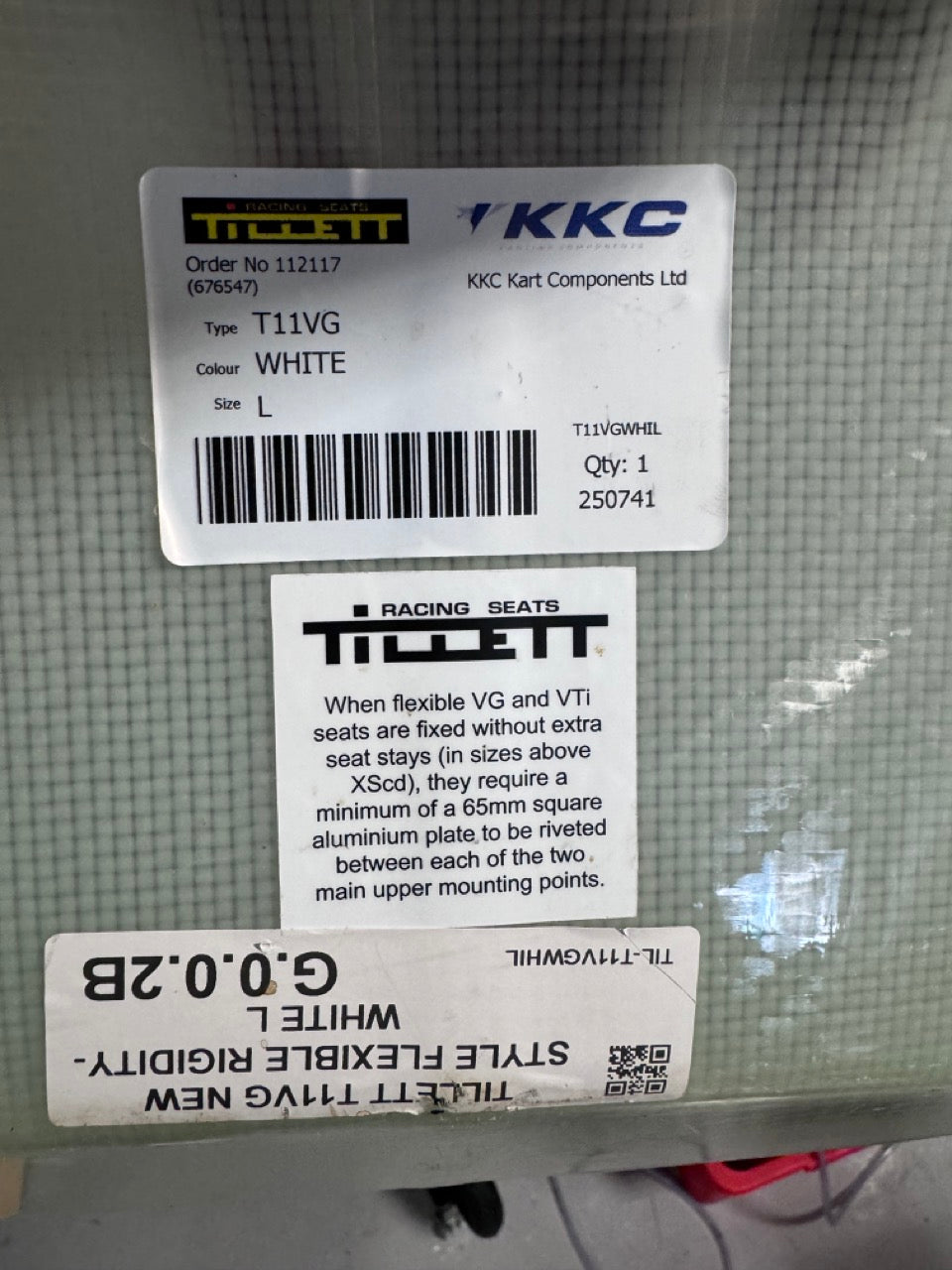 Tillet Seat T11 VG - Large - New
